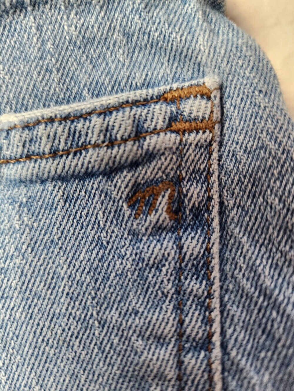Madewell Perfect Vintage Straight Leg Jeans Size 28 Summer 2023 - Picture 13 of 16